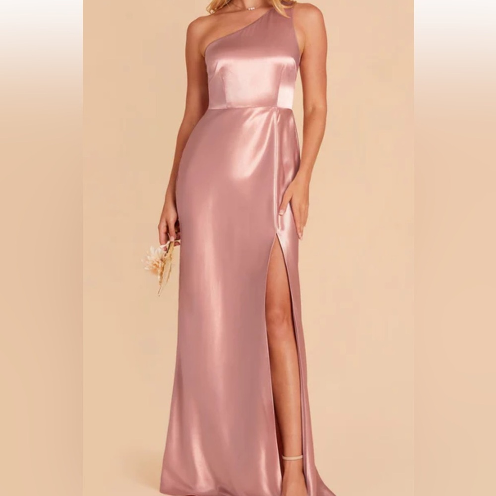 Birdy Grey Satin Pink Bridesmaid Dress